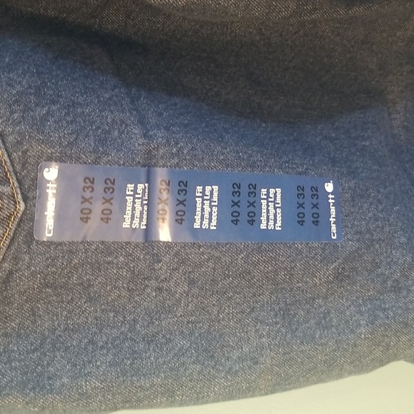 NWT Carhartt Fleece Lined Jeans SZ 40 X 32 - Picture 5 of 9